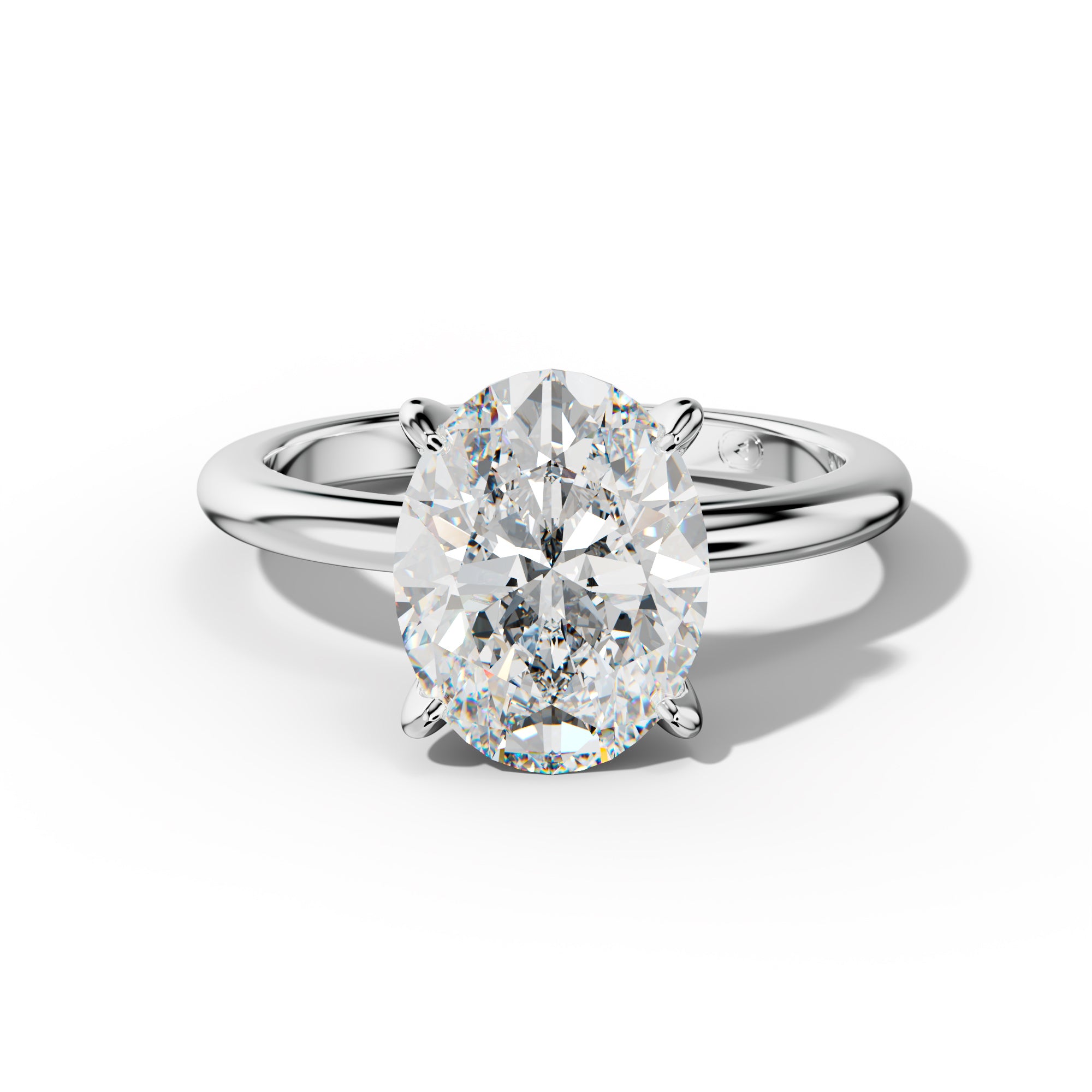 Natalie Oval Diamond Engagement Ring